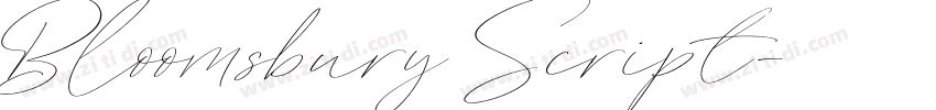Bloomsbury Script字体转换